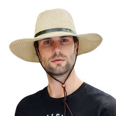 PRICES MAY VARY. 【Premium Material】This cowboy hat is made of 100% paper straw, lightweight and breathable, comfortable to wear on head, very suitable for men and women in hot summer days. 【Excellent Sun Protection】The beach sun hat with wide brim which covers all your face and neck that keep you safe away from sunlight and make you more comfortable in the sun. 【Foldable & Packable】What’s more, the straw cowboy hat can be shaped into different styles you like, you could easy to carry it anywhere Spring Straw Hat For Outdoor Activities With Short Brim, Summer Straw Bucket Hat For Outdoor Activities, Spring Short Brim Straw Hat For Outdoor Activities, Brimmed Straw Hat For Summer Outdoor Activities, Summer Brimmed Straw Hat For Outdoor Activities, Casual Paper Straw Hat For Outdoor, Outdoor Bucket Hat Made Of Paper Straw, Outdoor Paper Straw Bucket Hat, Spring Straw Hat For Outdoor Activities, Brimmed