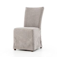 a gray chair with a white background