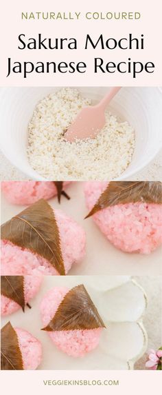 the ingredients for this japanese rice recipe are shown in three different bowls and on top of each other