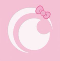 a pink hello kitty wallpaper with white circles