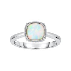 Lab-Created Opal Sterling Silver Ring Silver Engraved Bracelet, Silver Diamond Jewelry, Gold Rings Jewelry, Sterling Silver Engagement Rings, Jewelry Online Shopping, Silver Pendant Necklace, Opal Gemstone, Opal Rings, Sophisticated Style