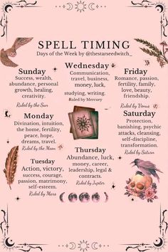 Spell Timing, Spells That Actually Work, Manifestation Spells, Witchcraft Spells For Beginners, Spells For Beginners, Easy Spells, Witch Spirituality, Magic Spell Book, Wiccan Spell Book