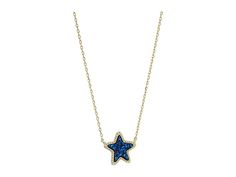 Kendra Scott Jae Star Pendant Necklace - Necklace : Gold/Blue Drusy : Get some star gazing in wearing this Kendra Scott necklace showcasing either a silver plated or gold plated brass metal with colorful glittering star pendant. Lobster claw closure. Made in the USA. Measurements: Chain Circumference: 15 in Adjuster Length: 2 in Pendant Height: 1 2 in Pendant Width: 1 2 in Cascading Length: 3 in Cascading Width: 3 in Weight: 0.1 oz Star Gazing, Kendra Scott Necklace, Pendant Necklace Gold, Star Pendant Necklace, Back Jewelry, Necklace Necklace, Star Pendant, Gold Pendant Necklace, Brass Metal