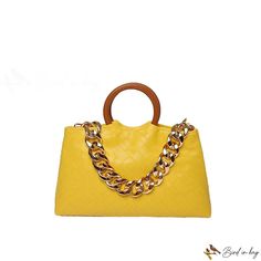 Bird in Bag - The new women's bag clip mouth chain handbag fashion popular fashion pleated shoulder crossbody bag Trendy Large Capacity Clutch, Summer Top Handle Shoulder Bag With Chain Strap, Summer Shoulder Bag With Chain Strap And Top Handle, Trendy Shopping Clutch With Chain Strap, Spring Clutch With Chain Strap For Everyday Use, Trendy Handheld Clutch For Spring, Chic Yellow Bag With Chain Strap, Spring Trendy Clutch With Chain Strap, Trendy Summer Evening Bag