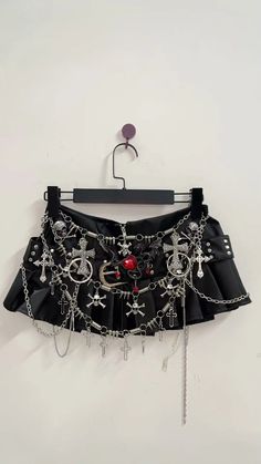 45269528969483|45269529002251|45269529035019 Cool Clothing Accessories, Micro Leather Skirt, Designer Skirt Outfits, Custom Mini Skirt, Punk Look Women, Resin Top Outfit, Styling Leather Skirt, Black Pleated Skirt Outfit Aesthetic, Goth Clubbing Outfit