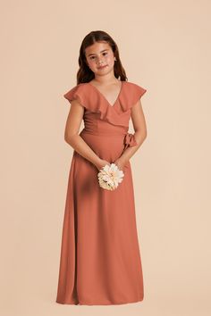 L / terracotta Girls Orange Dress, Flowergirl Dress, Junior Girl Dresses, Orange Bridesmaid Dresses, Birdy Grey, Burnt Orange Dress, Rust Dress, Junior Bridesmaid Dresses, Dresses For Teens