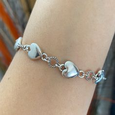 S925 Silver Heart Bracelet,Silver Hearts Circles Bracelet,Chunky Bracelet,Heart Bracelet,Circles Bracelet,Gift For Her Materials: 925 Sterling Silver(S925 Stamp) Bracelet Length: 6.75”-8.25” (17cm-21cm) Bracelet Width: 9mm Weight: 13.2g Color: Silver Delivery: Ready To Ship In Same Day Or Next Business Day. Sterling Silver Bracelet With Heart Charm, Valentine's Day Silver Heart Bracelet, Heart-shaped Sterling Silver Bracelets With Clasp, Silver Sterling Silver Bracelet With Heart Charm, Heart-shaped Sterling Silver Bracelet With Silver Clasp, Dainty Silver Heart Chain Bracelet, Silver Hypoallergenic Heart Bracelet, Silver Heart Bracelet With Sterling Silver Clasp, Silver Heart Bracelet With Sterling Clasp For Valentine's Day