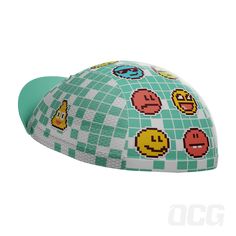 Made from Quick-Dry breathable polyester, this is a one-size-fits-most Men's Pixel Mania Emoji 8 Bit Quick-Dry Cycling Cap lets you complete the outfit in ways others don't bother to.Made with 140GSM upper piece for durability on helmet padding, and 100GSM mesh side pieces to aid cooling of the head while riding, our caps use the same full-sublimated printing as our popular jersey range.Backed by a 60-Day money-back guarantee you can rock that retro cap look on and off the bike.Men's Pixel Mania Multicolor Sports Baseball Cap, Multicolor Baseball Cap For Sports, Multicolor One Size Baseball Cap For Sports, Adjustable Graphic Print Baseball Cap For Sports, Fun Green Sports Hats, Breathable Green Hat For Sports Events, Sports Baseball Cap With Graphic Print, Retro Cap, Cycling Cap