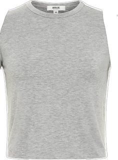 Gray Stretch Cropped Top, Trendy Gray Cropped Tops, Trendy Cropped Gray Tops, Trendy Gray Crew Neck Crop Top, Trendy Gray Cropped Crop Top, Gray Crew Neck Trendy Crop Top, Gray Stretch Cotton Crop Top, Basic Gray Crop Top For Spring, Classic Grey