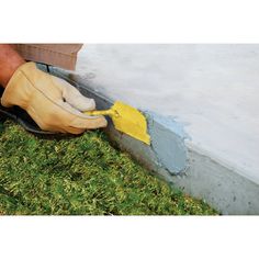 Broken Concrete Patio, Mortar Repair