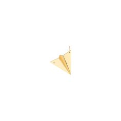 Mini Golden Phoenix - 18k Gold Paper Plane Charm Golden Phoenix, Free Soul, Paper Airplane, Paper Plane, Gold Paper, Gold Charm, Guinea Bissau, Caribbean Netherlands, White Diamond