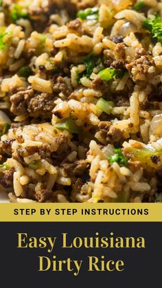 an easy step - by - step instructions to make this delicious rice dish with ground beef and broccoli