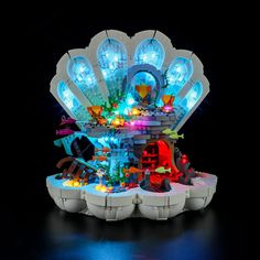 a lego light up kit is shown in the dark