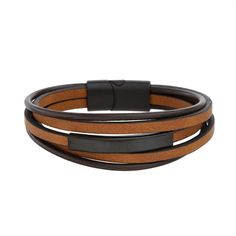 He'll accessorize in style with this 1913 men's triple strand black & brown vegan leather bracelet with stainless steel clasp. Click on this JEWELRY & WATCHES GUIDE to learn about fit, styles, materials and more! He'll accessorize in style with this 1913 men's triple strand black & brown vegan leather bracelet with stainless steel clasp. Click on this JEWELRY & WATCHES GUIDE to learn about fit, styles, materials and more! FEATURES Length: 8.5 in. Closure: magnetic Nickel free Metal: stainless st Elegant Brown Leather Bracelet With Stainless Steel Clasp, Modern Black Leather Bracelet With Stainless Steel Clasp, Masculine Brown Bracelets With Stainless Steel Clasp, Adjustable Black Leather Bracelet With Stainless Steel Clasp, Black Leather Braided Bracelet With Stainless Steel Clasp, Statement Bracelet, Mens Jewelry Bracelet, Stainless Steel Material, Vegan Leather