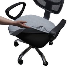 PRICES MAY VARY. Recommended Chair Size: Will fit Seat cushion length: 15"-21"; Seat cushion width: 15"-21"; Seat cushion high: 1.3"-2.5". Best Chair Protector: Stretchable office chair seat covers, Fashion rhombic lattice jacquard fabric design, Soft & comfortable thick fabric cover the tear, rips, and tattered edges of your plain old chairs. Elastic edge holds cover securely in place. Easy to Set Up: All you have to do is slip it gently over the seat. The elastic edge will keep it steady and n Desk Chair Cover, Desk Chair Covers, Rotating Chair, Chair Seat Covers, Office Chair Cover, Washable Slipcovers, Chair Slipcovers, Seat Covers For Chairs, Old Chairs