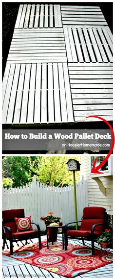 how to build a wood pallet deck