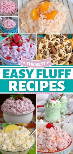 The Best Fluff Recipes Pina Colada Fluff, Peanut Butter Fluff, Fluff Recipes, Fluff Salad Recipes, Mom On Timeout, Dessert Oreo, Fluff Recipe, Fluff Desserts, Jello Desserts