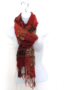 This beautiful soft Red Ladies scarf/wrap, Women's Print Scarf/wrap, gifts for her, wrap scarf, multi print scarf, neck wrap, This beautiful, soft quality,  has a lovely feel. It is a generous size, lightweight yet warm and will dress up any summer afternoon, eve or winter. Nice chunky design A perfect gift for a close friend or relative or simply a gift to yourself.  Check out my other items Orange Shawl Scarves For Fall, Orange Shawl Scarf For Fall, Orange Shawl Scarves For Winter, Orange Winter Shawl Scarf, One Size Bohemian Acrylic Scarves, Bohemian One Size Acrylic Scarves, Bohemian One-size Acrylic Scarves, Bohemian Acrylic Scarves One Size, One Size Shawl Scarves As Gift