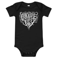 funny metal head gift for new parents bundle of joy baby onesie Punk Rock Baby Clothes, Metal Baby, Bebe Shower, Metal Heads, Metal Head, Parents Baby, Band Logo