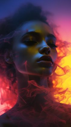 Color Gel Portrait Photography, Nars Campaign, Color Light Photography, Hazy Photography, Backlight Portrait, Chiaroscuro Photography, Neon Lights Photography, Pink Portrait, Prompt Ideas