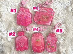 ♥ Cute Pink Drinks Keychains ! ♥ ✨The Keychain is printed double sided  ✨Transparent Acrylic finish ✨Epoxy Protection on both sides ✨Sizes: 2.5"/6.35cm Don't miss any discounts and promotions by following me on Instagram: moonbia.studio♥ Cute Pink Rectangular Keychain, Novelty Pink Keychain For Gift, Customized Pink Keychains, Cute Pink Keychains For Gifts, Cute Pink Keychains As Gifts, Cute Pink Keychain For Gift, Customized Pink Rectangular Keychain, Personalized Pink Keychains As Gifts, Personalized Pink Keychains For Gifts