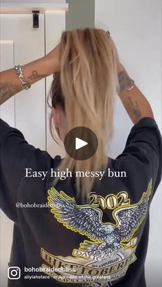 17K views · 192 reactions | Messy bun tutorial #hairstyles #messybuntutorial #messybun | torielynnbliss Tutorial Hairstyles, Messy High Bun, Messy Bun Tutorial, Bun Tutorial, Easy Day, Hair Easy, Messy Bun, Audio, Hairstyles