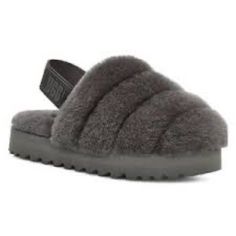 New. No Box. Charcoal Gray. Fur. Slides. Size 7 Shearling Slippers, Fur Slippers, Slipper Shoes, Fashion Today, Womens Uggs, Ugg Shoes, Slide Slipper, Womens Slippers, Casual Style