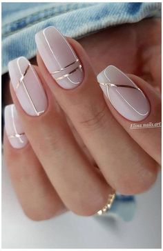 Neutral Nail Designs, Work Nails, White Nail, Orange Nails, Fancy Nails