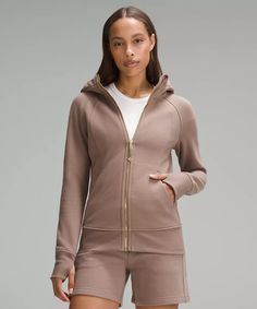 Scuba Full-Zip Hoodie | Women's Hoodies & Sweatshirts | lululemon Jumper Short, Scuba Hoodie, Lululemon Scuba, Women Hoodies Sweatshirts, Zip Sweater, Hair Tie, Full Zip Hoodie, Colorful Hoodies, Outerwear Women