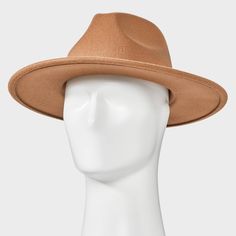 Keep your style cool and comfortable with this Recycled Polyester Wool Panama Hat from Goodfellow & Co™. This wool Panama hat features a reinforced stitch detailing, along with a woven band around the base of the crown for a touch of classic flair. A midweight knit construction provides a comfortable fit and the pull-on style makes it easy to put on or take off. Plus, the 3.25-inch brim keeps your face shaded from the sun's rays. Goodfellow & Co™: Feel good in what you wear, anywhere. Straw Fedora Hat, Crown Heights, Straw Fedora, Wool Fedora, Recycled Polyester Fabric, Newsboy Cap, Fedora Hat, Mens Big And Tall, Hat Shop