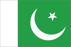 the flag of pakistan with a star and crescent