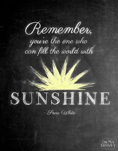 a black and white photo with the words sunshine on it