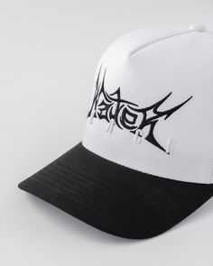 Black Water Snapback Black Baseball Cap With Logo For Streetwear, White Trucker Hat With Letter Print For Streetwear, Black Logo Print Baseball Cap For Streetwear, White Letter Print Trucker Hat For Streetwear, Sporty Logo Print Baseball Cap For Streetwear, Sporty Streetwear Hat With Logo Print, Breathable Cotton Trucker Hat For Streetwear, Casual Trucker Hat With Logo For Streetwear, Logo Trucker Hat For Streetwear With Curved Bill