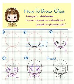 Basic Chibi Drawing, Chibi Art Style Tutorial, Chibi Sketch Hair, Chibi Art Tutorial, Chibi Drawing Tutorial, Chibi Drawing Reference, Chibi Tutorial, How To Draw Chibi, Drawing Chibi