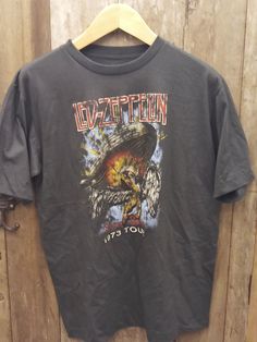 Led Zeppelin 100% Cotton New Vintage Band T-Shirt (Front View) - Vintage Band Shirts Led Zepplin Tshirt, Types Of Cotton Fabric, Vintage Band Shirts, Led Zeppelin T Shirt, Vintage Band T Shirts, Shirt Wrinkles, Vintage Band Tees, Band T Shirts, Vintage Rock