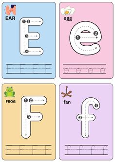 the letter f is for frog and an e is for frog printable worksheet