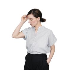 With a timeless aesthetic the Cap sleeve shirt is easy to style and wear. It has a straight, wide shape and features cap sleeves with a fold and a standing straight collar. Skill Level : Average Sizes : XS to L or XL to 3XL New, uncut paper pattern Fabric needed: 110-120 cm fabric width XS 1.4 m / S 1.4 m / M 1.4 m / L 1.5 m / XL 2.0 m / 2XL 2.1 m / 3XL 2.1 m 140-150 cm fabric width XS 1.2 m / S 1.3 m / M 1.4 m / L 1.4 m / XL 1.5 m / 2XL 1.5 m / 3XL 1.5 m Suggested fabrics are light to medium we Standing Straight, Cap Sleeve Shirt, Assembly Line, Timeless Aesthetic, Woven Fabrics, Paper Pattern, Pattern Fabric, Fabric Width, Pattern Paper