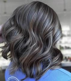 blending in greys in brown hair - Yahoo Search Results Hair Color Ideas For Brunettes Short, Grey Brown Hair, Gray Highlights, Shampoo For Gray Hair, Bronde Hair, Gray Hair Highlights, Blending Gray Hair