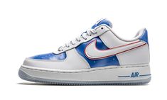 Air Force 1 '07 DC1404 100 | Air Force 1 07 White New Jersey Nets, Blue Air, Nike Air Force 1 07, Team Uniforms, Red Nike, Nike Air Force 1 Low, Basketball Team, Stadium Goods, Mens Nike Air