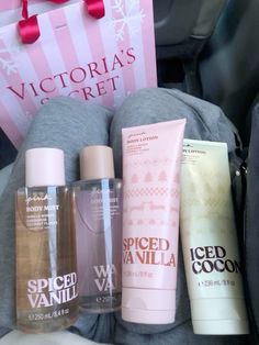 Pink Perfumes And Lotions, Victoria Secret Smell Goods, Victoria Secret Aesthetic Pink, Girly Gifts Aesthetic, Victoria Secret Pink Aesthetic, Pink Gifts Aesthetic, Victoria’s Secret Pink, Pink Girly Things Aesthetic, Victoria’s Secret Aesthetic