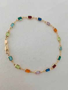 Gold Filled Gemstone Chain Anklet, Gold Layering Anklet, Gold Chain Anklet, Gemstone Anklet 18kt, Dainty Chain Bracelet, Anklets,Gold Anklet How To Have Style, Dainty Gold Jewelry, Dope Jewelry, Funky Jewelry, Jewelry Lookbook, Vermeil Jewelry, Gold Bracelet Chain, Layered Bracelets, Chain Anklet