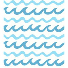 an abstract blue and white pattern with wavy lines