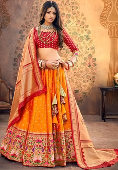 Silk Lehenga Designs, Orang India, Neeta Lulla, Rohit Bal, Lehenga Online, Choli Designs, Lehenga Choli Online, Pink Lehenga