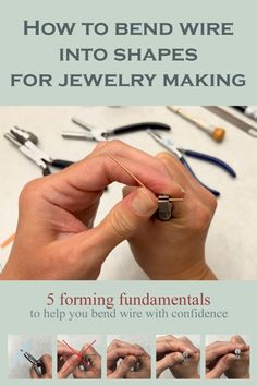 how to bend wire into shapes for jewelry making