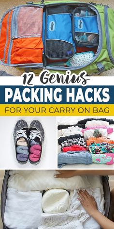 packing hacks for your carry on bag