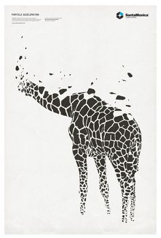 a giraffe that is standing up in the air with it's neck stretched out