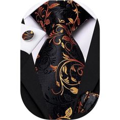 New Product -Including 1 Tie + 1 Pocket Square + 1 Pair Cufflinks -Necktie Length: 59.06 Inches(150cm) -Necktie Width: 3.35 Inches(8.5cm) -Pocket Square: 9.5inches*9.5inches(24cm*24cm). Adjustable Black Cufflinks For Business, Gold Cufflinks For Black Tie Events, Black Formal Ties For Father's Day, Black Tie Cufflinks For Father's Day, Black Cufflinks For Black Tie And Father's Day, Black Cufflinks For Black Tie, Father's Day, Black Suit And Tie Accessories For Father's Day Gift, Black Suit And Tie Accessories For Father's Day, Classic Black Cufflinks For Father's Day