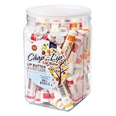 CHAP-LIP Lip Balm 60 Ct. with Fruit Flavors, Cocoa Butter, Coconut Oil | Moisturizing Vitamin E & Total Hydration Treatment & Soothing Lip Therapy Fruit Lip Oil, Nurse Crafts, Butter Brands, Lip Therapy, Lip Butter, Moisturizing Lip Balm, Theobroma Cacao, Premium Ingredients, Aromatherapy Candles