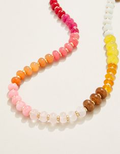 Sawyer Stone Necklace 17 Warm Multi from Spartina 449 Cheap Multicolor Natural Stones Necklaces, Cheap Multicolor Necklaces With Natural Stones, Colorful Gemstone Necklace, Crystal Wrapping, Spartina 449, S Hook, Rose Gold Jewelry, Jewelry Diy, Metal Beads