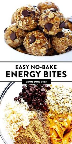 no bake energy bites recipe on a plate